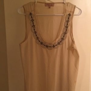 Philosophy off white beaded blous